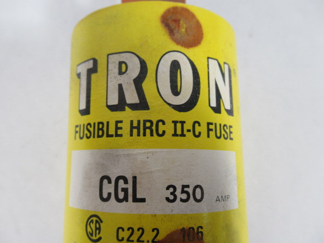 Tron CGL-350 Fusible HRC II-C Fuse 600VAC *Damaged and Stained Box* ! NEW !