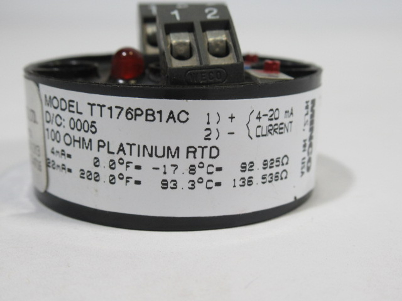 Minco TT176PB1AC Temperature Transmitter 4-20mA USED