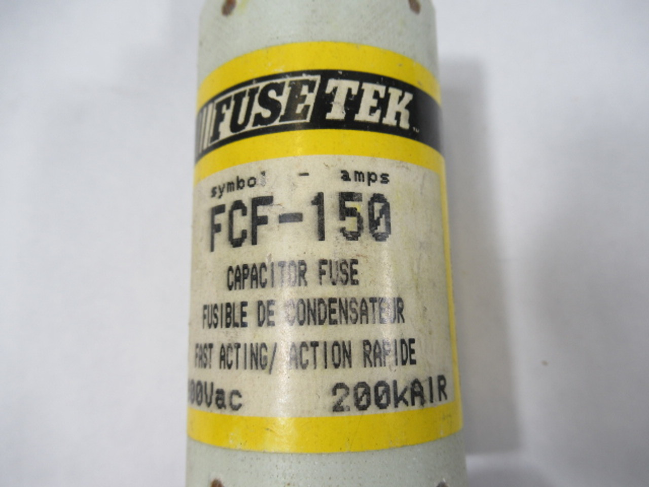 Fusetek FCF-150 Capacitor Fuse 150Amp 600VAC USED
