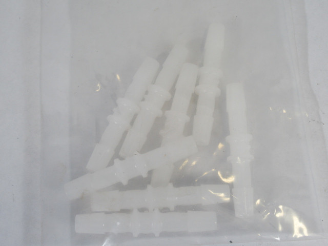 MasterFlex 30612-13 Nylon Straight Hose Union 1/4"OD Lot of 8  NOP