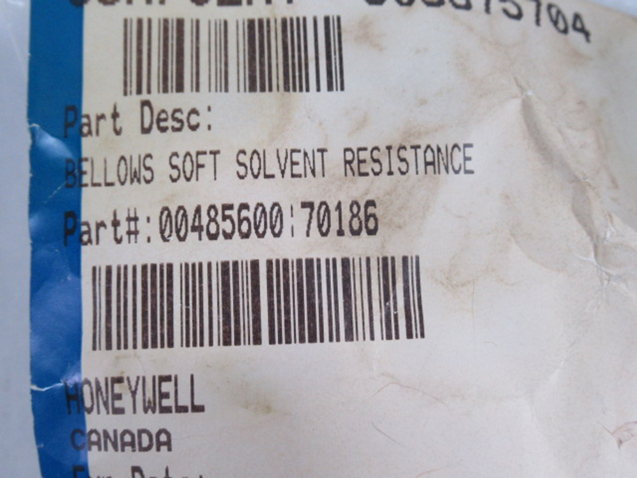 Bellows 00485600 Soft Solvent Resistance Pack of 3 ! NOP !