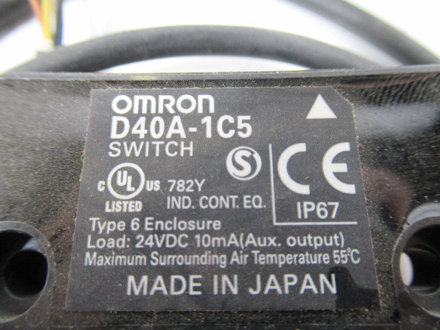 Omron D40A-1C5 Reed Door Switch 24VDC 10mA USED