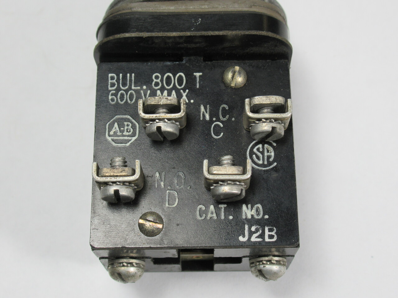 Allen-Bradley 800T-J2B Series A 3-Position Selector Switch 2NO 2NC USED