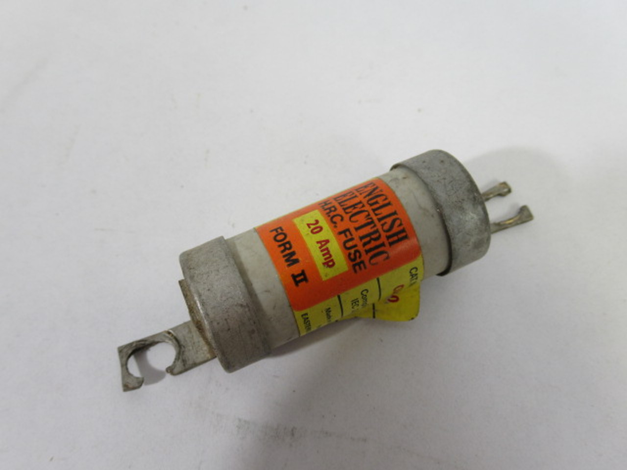 English Electric CIA-20 Bolt on Fuse 20A 600V *Cut Clamp* USED