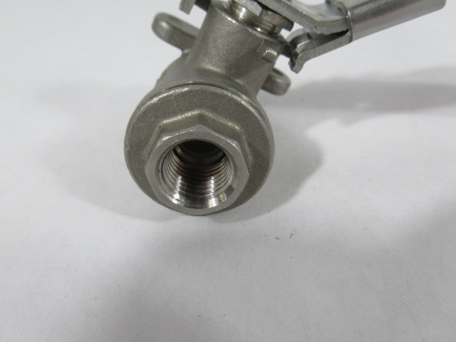 M.A. Stewart & Sons G2E Full Port Ball Valve 1/2 NPT Stainless Steel USED