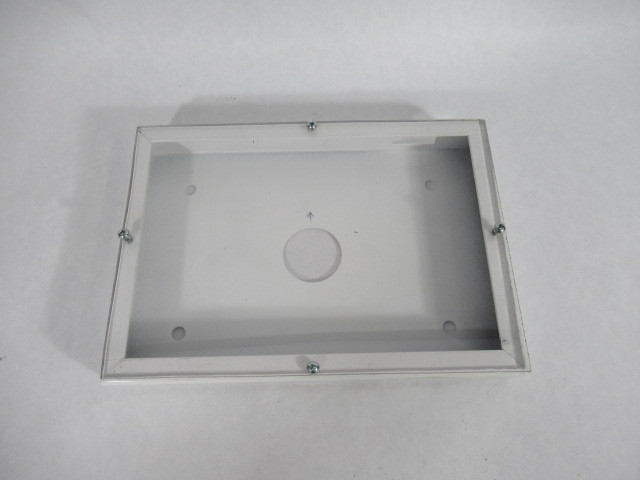 Generic Wall Mount White Coated Steel W/Clear Cover 2-3/8" Hole USED
