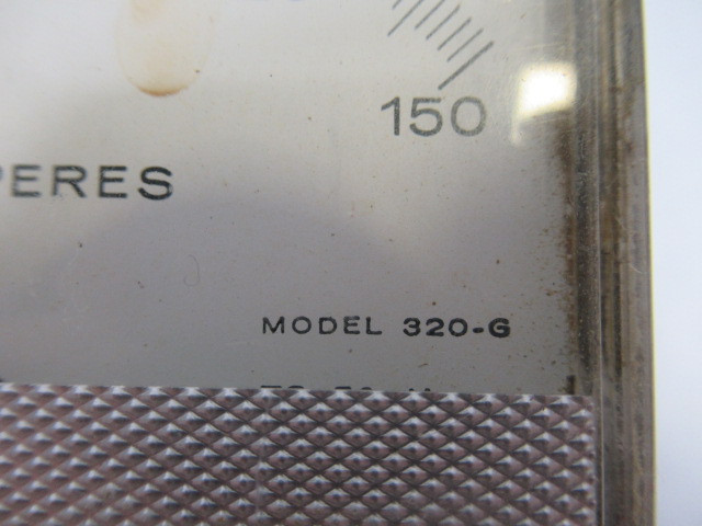 Triplett 320-G Analog Panel Meter 0-150 D.C. Amperes USED