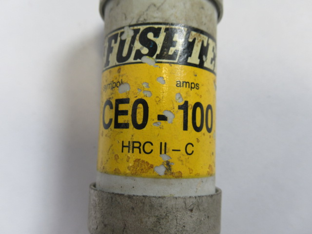 Fusetek CE0-100 HRCII-C Bolt On Fuse 100Amp 600V USED