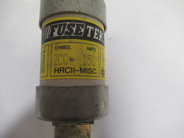 Fusetek 2CC-150 HRCII-MISC Fuse 150Amp 600V USED