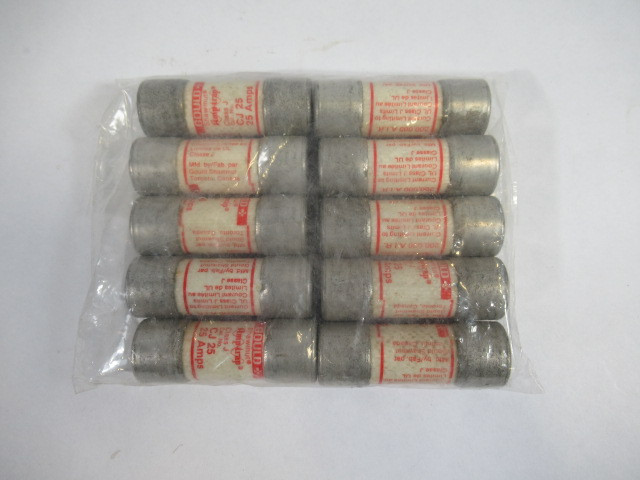 Gould Shawmut CJ25 Class J Amptrap Fuse 25Amps 600V Lot of 10 USED