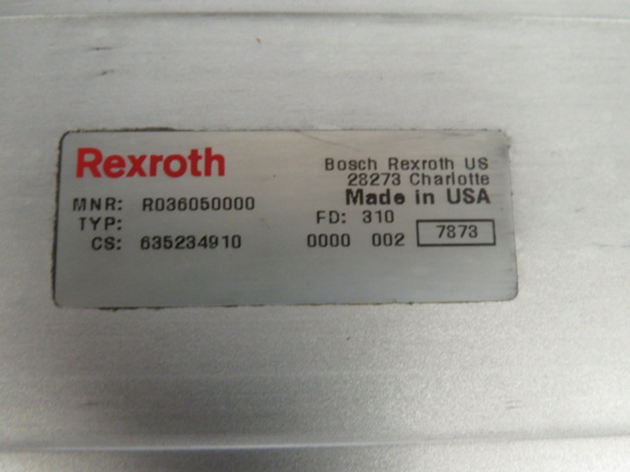 Rexroth R036050000 Compact Module 145x65mm USED