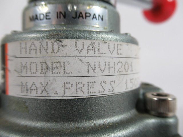SMC NVH201 Pneumatic Hand Valve Max Pressure 150PSI 3Pos 2-Way USED