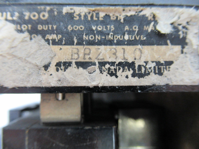 Allen-Bradley 700-BRZ310 Control Relay 600V 10A Coil 120V 60Hz USED