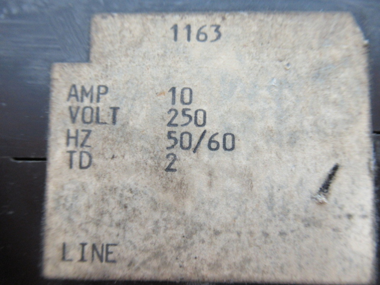 Heinemann 1163 Circuit Breaker 10A 250V 50/60Hz 1 Pole USED