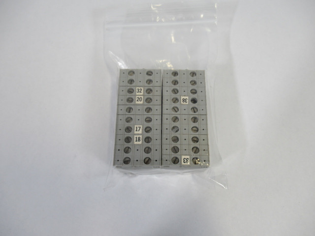Phoenix Contact MBK10 1402018 Mini Feed Through Terminal Block Lot of 20 USED