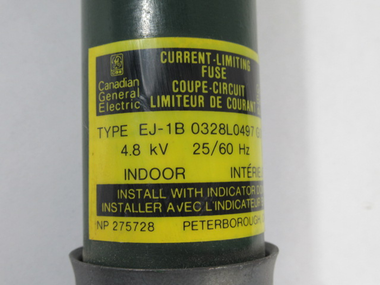 CGE EJ-1B-0328L0497-G013 Current Limiting Fuse 2E A 4.8KV 25/60Hz USED
