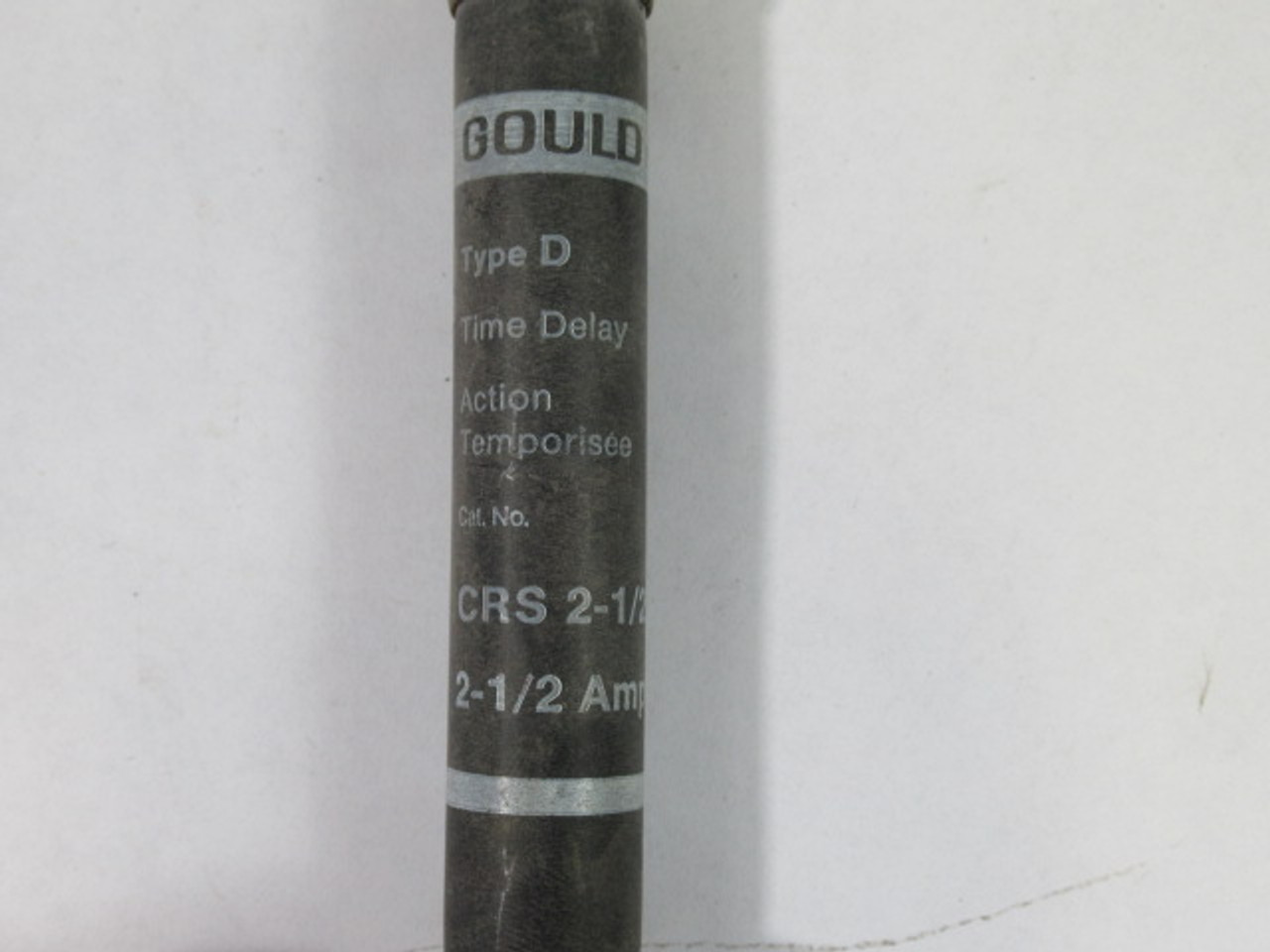 Gould CRS2-1/2 Time Delay Fuse 2-1/2A 600VAC TYPE: D USED