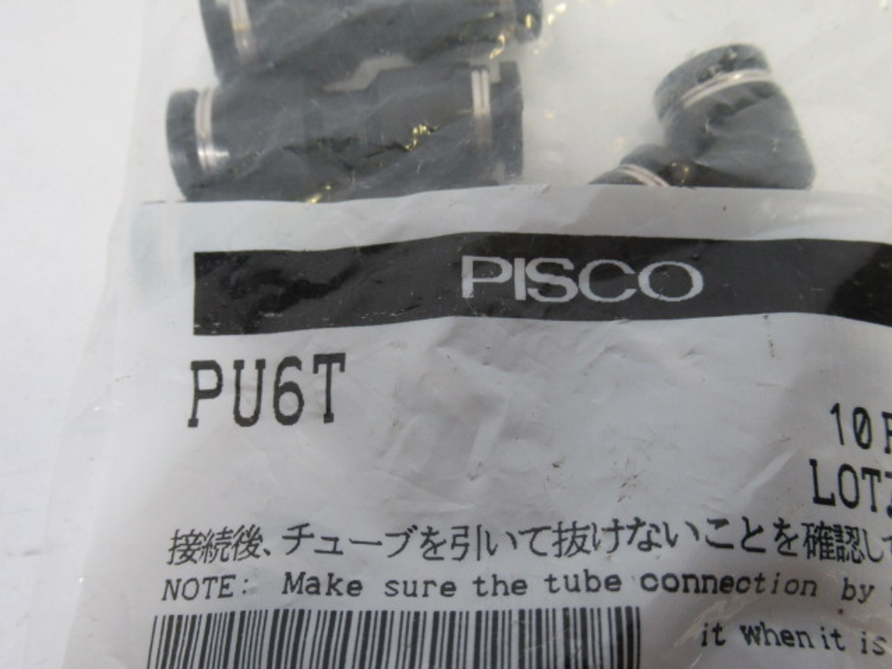 Pisco PU6T Straight Push In Fitting 6mm OD 10-Pack ! NWB !