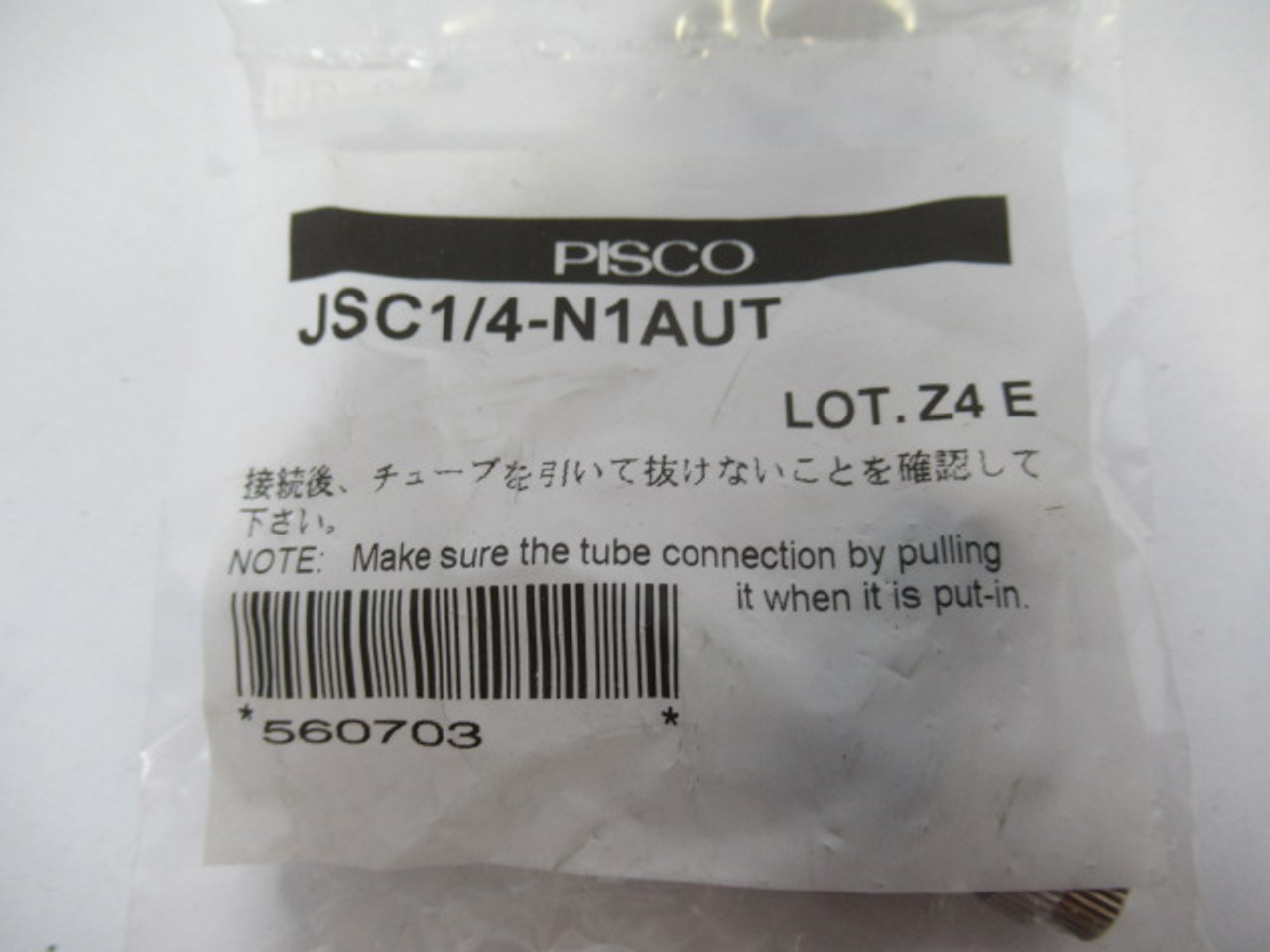 Pisco JSC1/4-N1AUT Pneumatic Flow Control Elbow ! NWB !