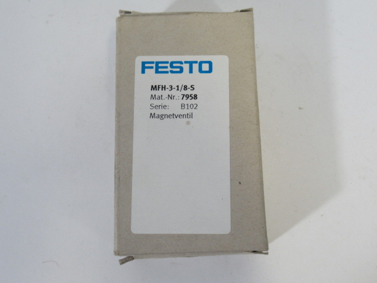 Festo 7958 MFH-3-1/8-S Air Solenoid Valve G1/8" -0.95-10 bar 500l/min ! NEW !