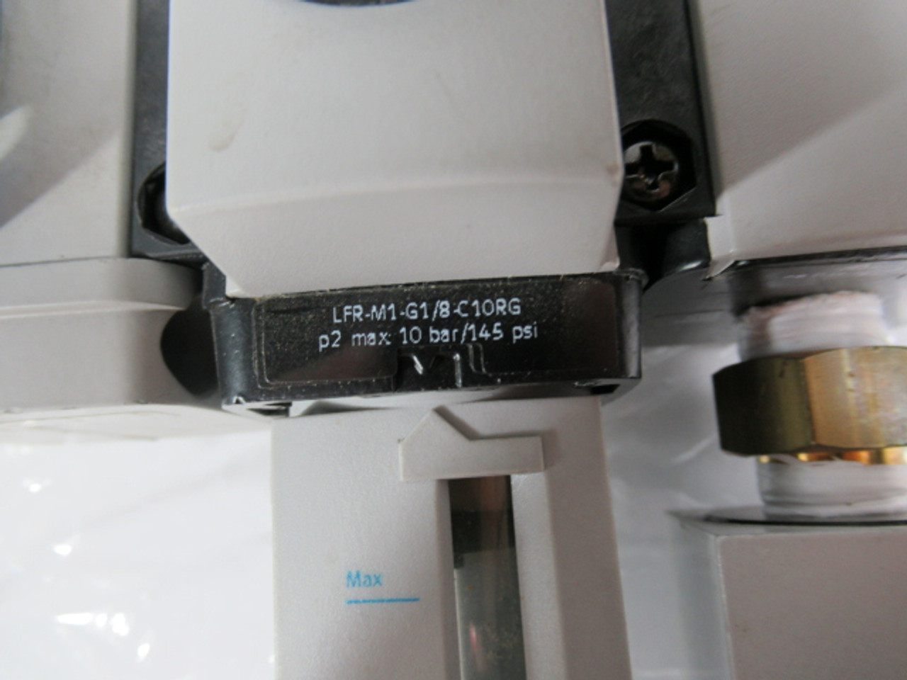 Festo 179199 LFR-M1-G1/8-C10RG Filter Regulator Assembly 10 bar 145 psi USED