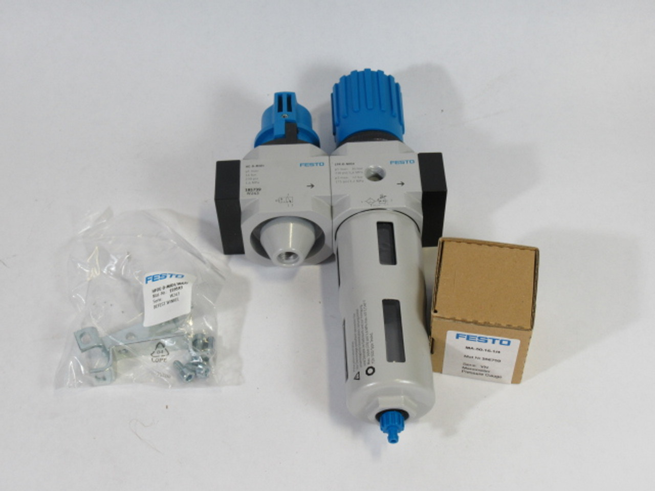 Festo 185739 LFR-1/2-D-MIDI-KC Filter Regulator Unit 40um 3150 l/min ! NEW !