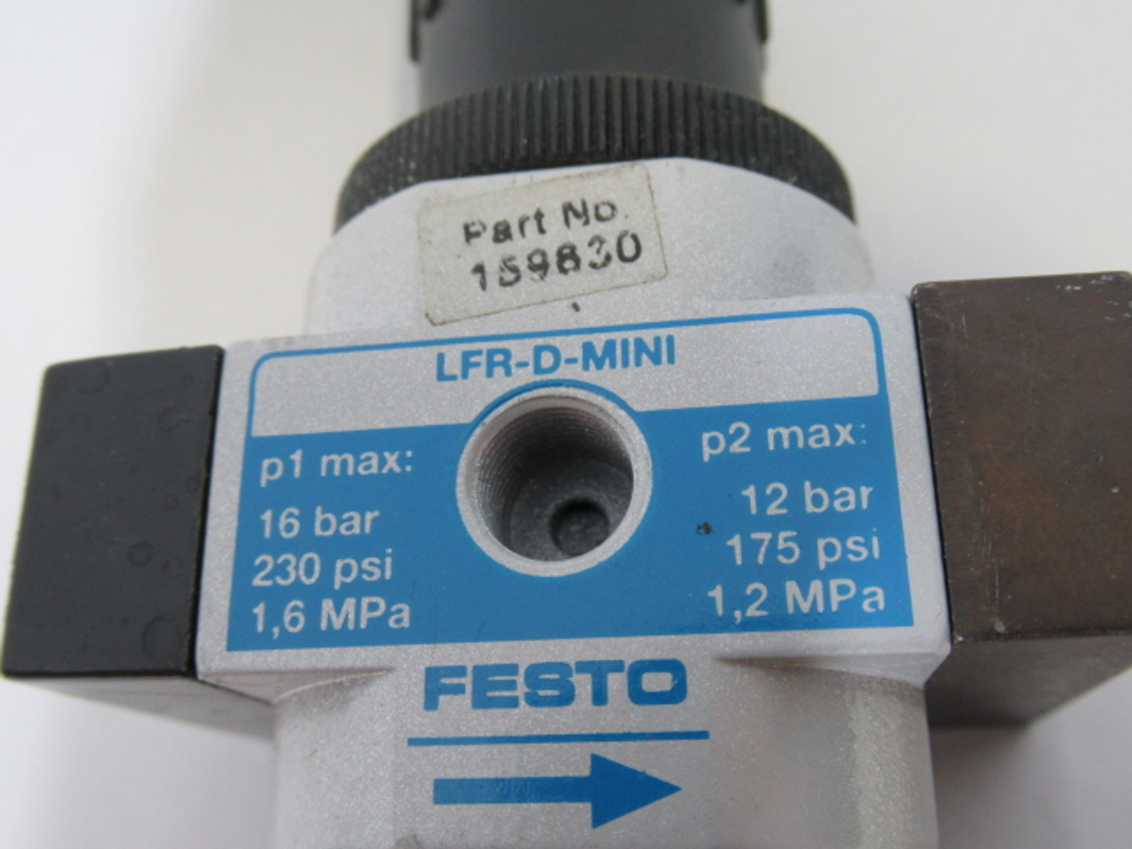 Festo 159630 LFR-1/8-D-MINI Filter Regulator G1/8 NO GAUGE OR CAP ! AS IS !