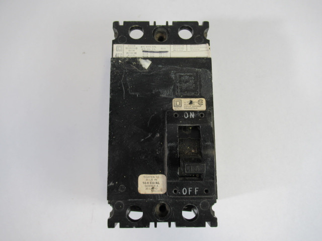 Square D FA2015 Circuit Breaker 2-Pole 15A 600V USED