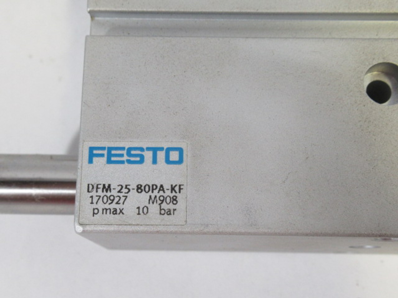 Festo 170927 DFM-25-80-PA-KF Pneumatic Cylinder 25mm Bore 80mm Stroke USED
