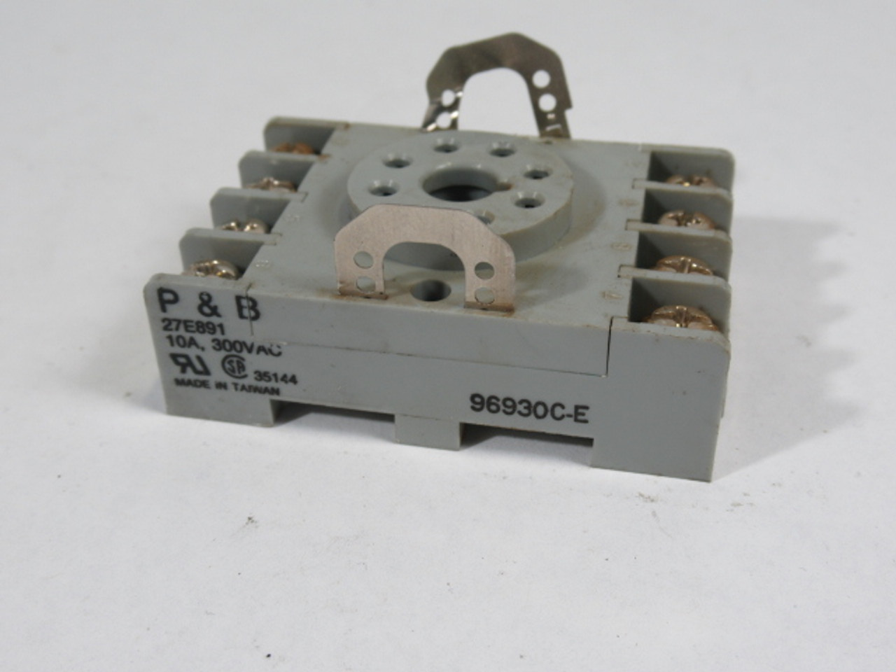 Potter & Brumfield 27E891 Relay Socket 8 Pin 10A 300VAC Style 96930C-E USED