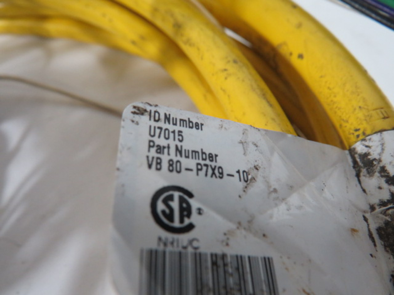 Turck VB-80-P7X9-10 8-Port Junction Box w/21' Cable USED