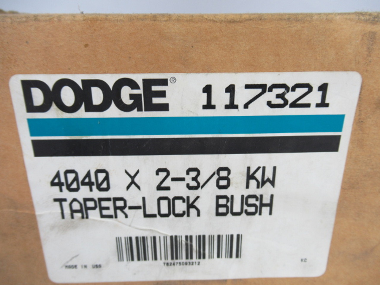 Dodge 117321 4040x2-3/8 KW Taper Lock Bushing 5-3/4"OD 2-3/8"ID 4"LTB ! NEW !