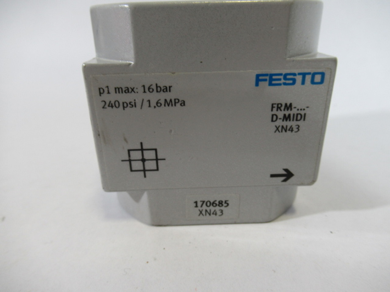 Festo 170685 FRM-D-MIDI Branching Module 16 bar 240 psi 1.6 mPa USED