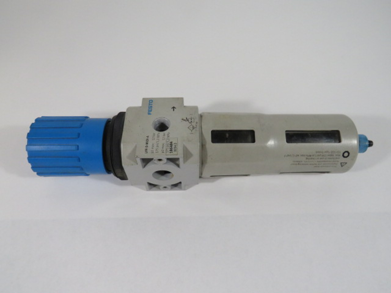 Festo LFR-1/4-D-MIDI-A 186484 Filter Regulator 175psi 12bar USED