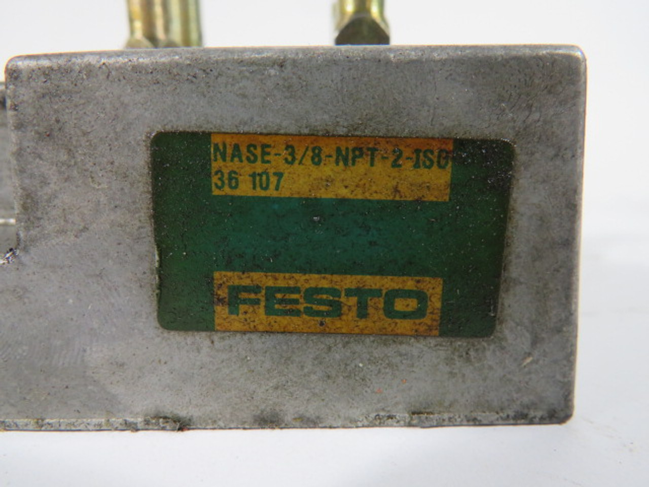 Festo NASE-3/8-NPT-2-ISO 36107 Solenoid Valve MISSING COVER USED