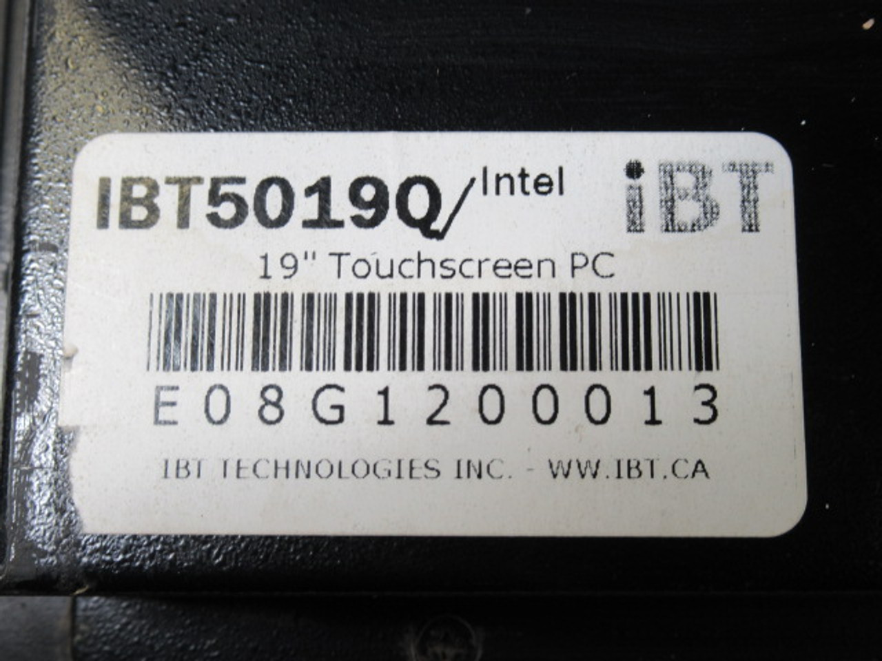 IBT Technologies Inc IBT5019Q 19" Touchcreen PC T2050 SCRATCHED SCREEN USED