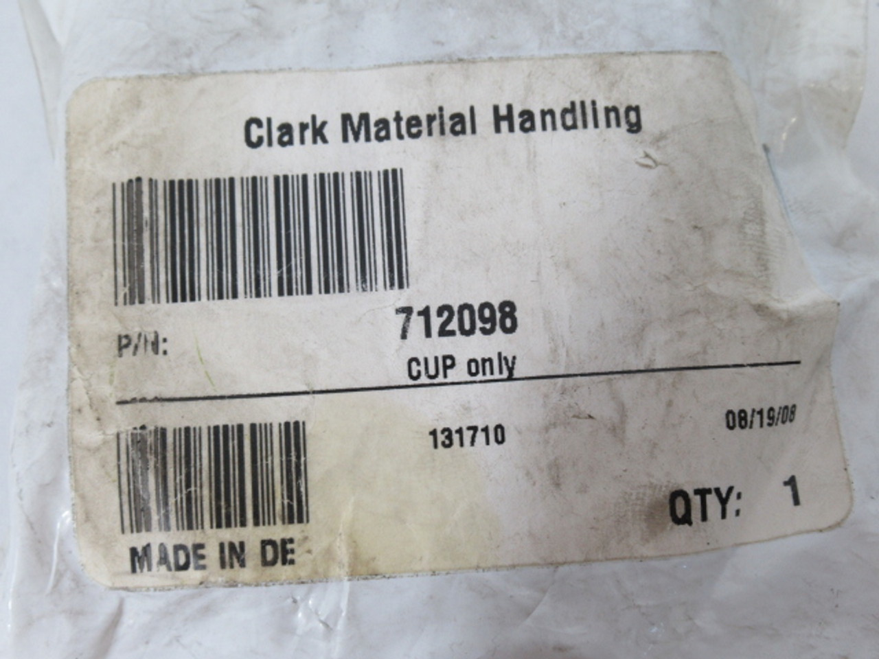 Clark 712098 Taper Roller Bearing Cup 1.375" ID 2.5625"OD x .55"W ! NWB !