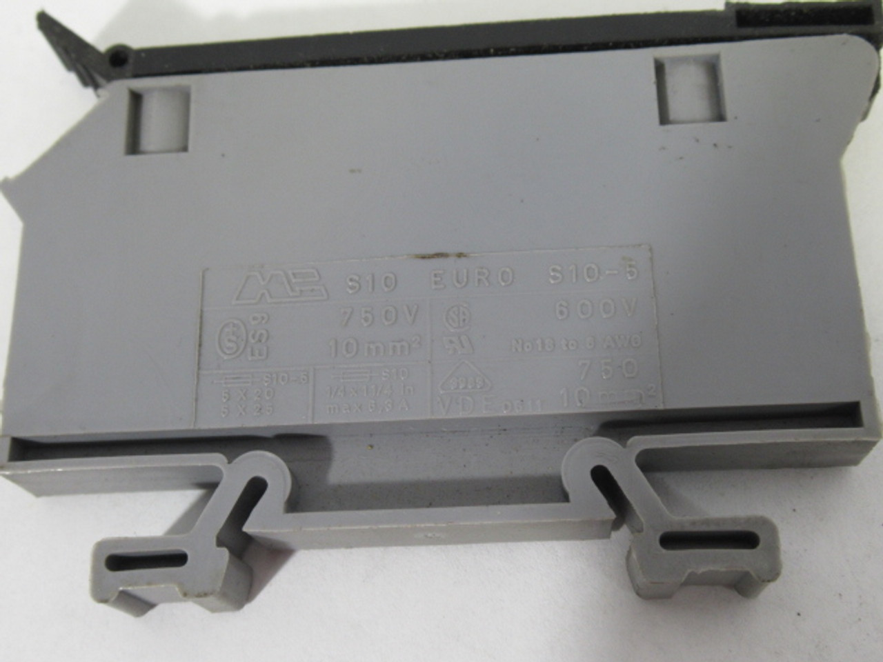 Morsettitalia EURO-S10-5 Grey Terminal Block Fuse Holder Relay 12-24V USED