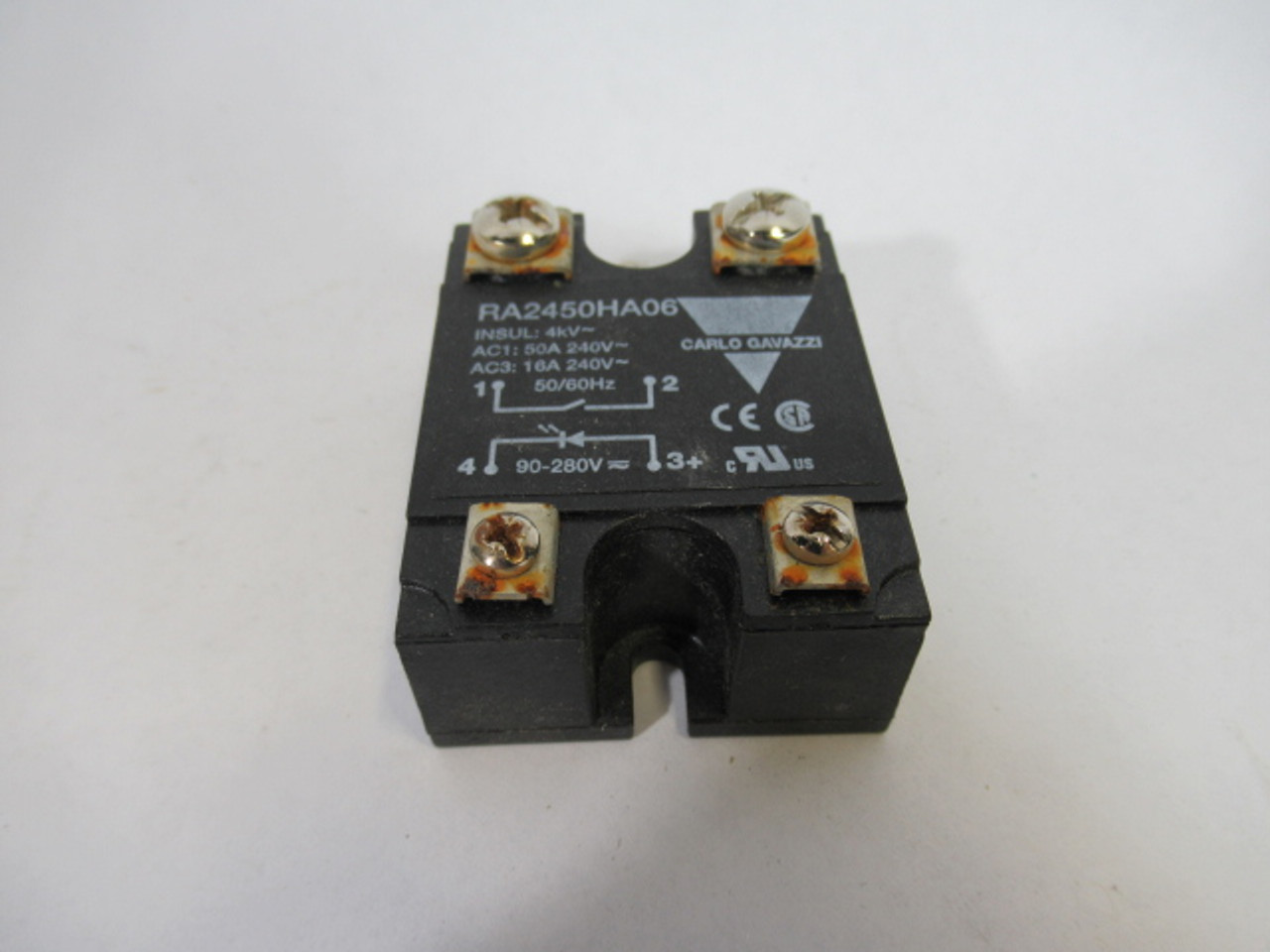 Carlo Gavazzi RA2450HA06 Solid State Relay 90-280V 50/60Hz RUST USED