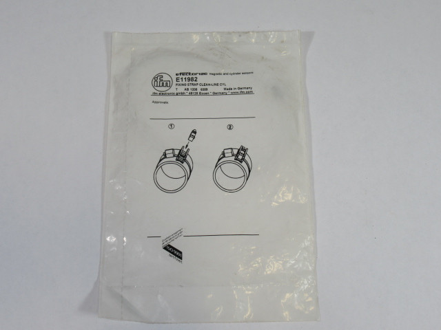 IFM E11982 Clean Line Cylinder Fixing Strap ! NWB !