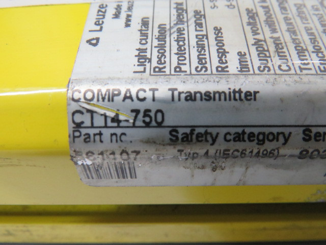 Leuze Light Curtain Transmitter & Receiver CUT CONNECTORS USED