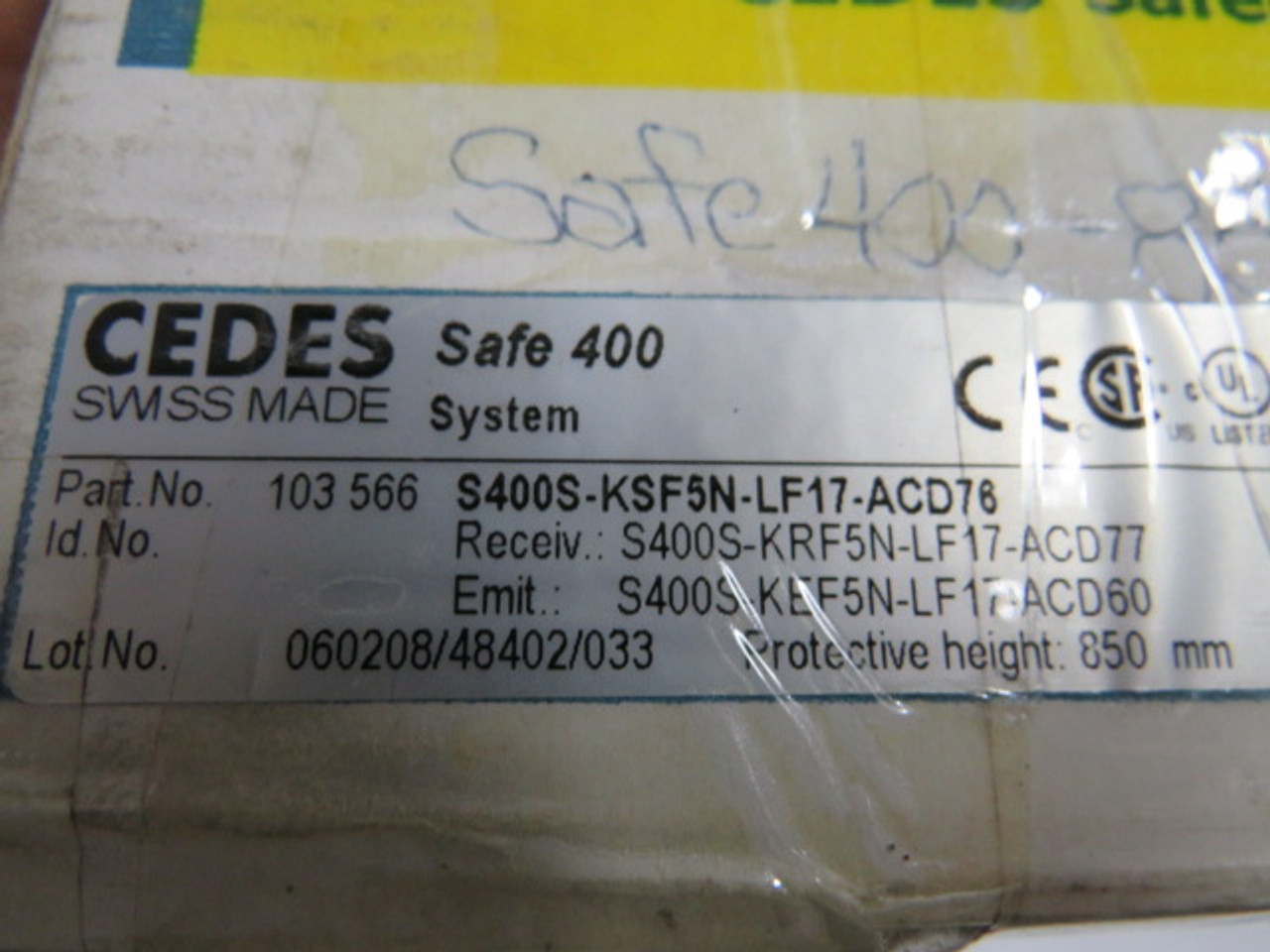 Cedes S400S-KSF5N-LF17-ACD76 Light Curtain Kit 0.5m Range ! NEW !
