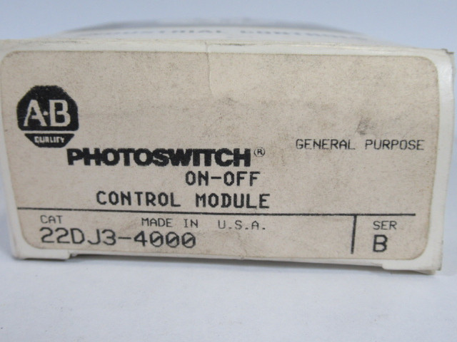 Allen-Bradley 22DJ3-4000 Photoswitch On/Off Control Module Series B ! NEW !