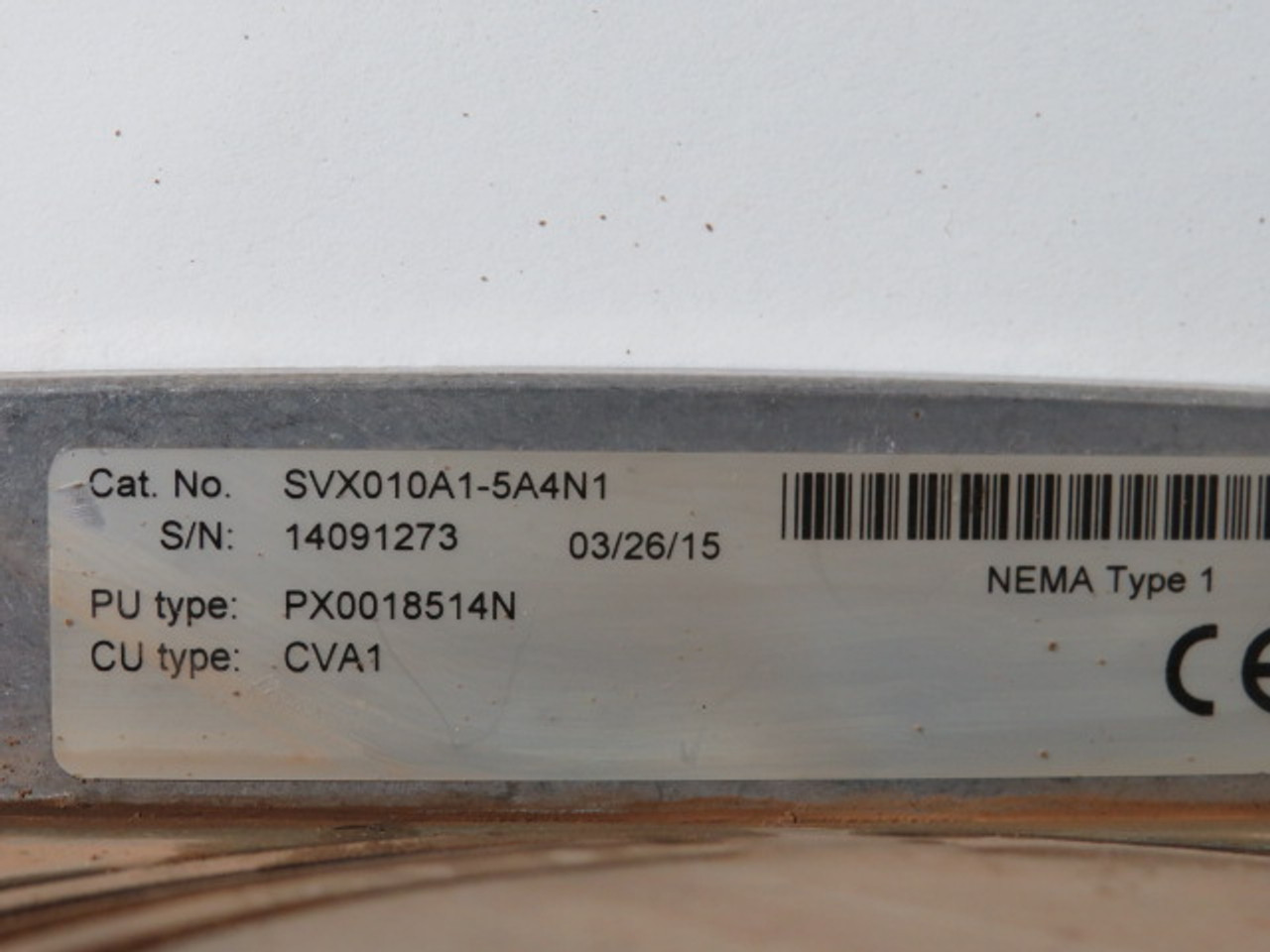 Eaton SVX010A1-5A4N1 Variable Frequency Drive 3Ph 525-690V 50/60Hz USED