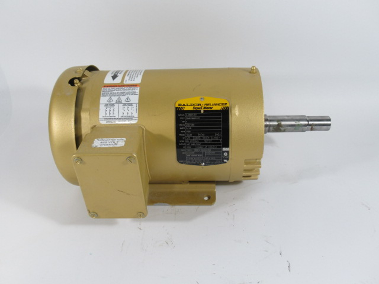 Baldor EJMM3546T Motor 1HP 1760RPM 230/460V 143JM TEFC 3Ph 3/1.5A 60Hz ! NOP !