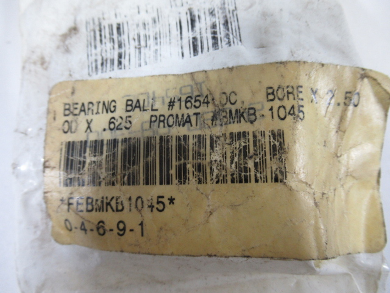 General Bearing Corp 1654-DC Ball Bearing 1-1/4"ID 2-1/2"OD 5/8"Width ! NEW !