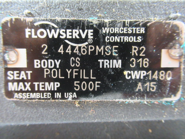 Flowserve 2-4446PMSE-R2 Ball Valve 2-1/4"NPT CS Body 316 Trim 1480CPW USED