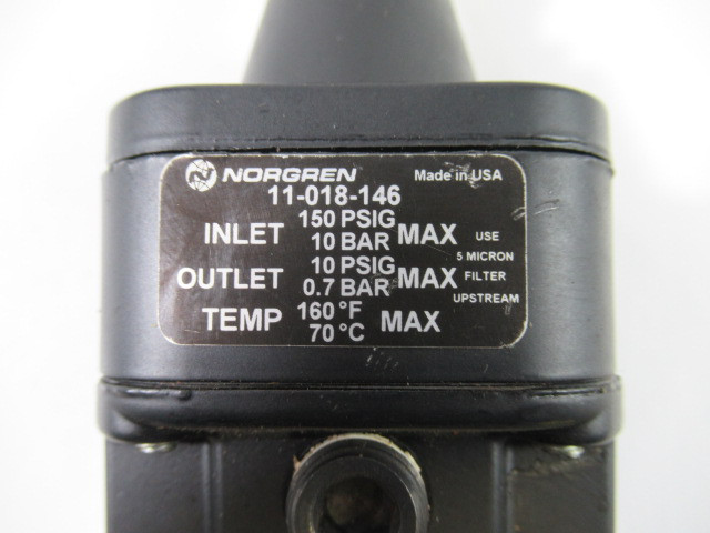Norgren 11-018-146 Precision Regulator Inlet 150 psig 10 bar USED