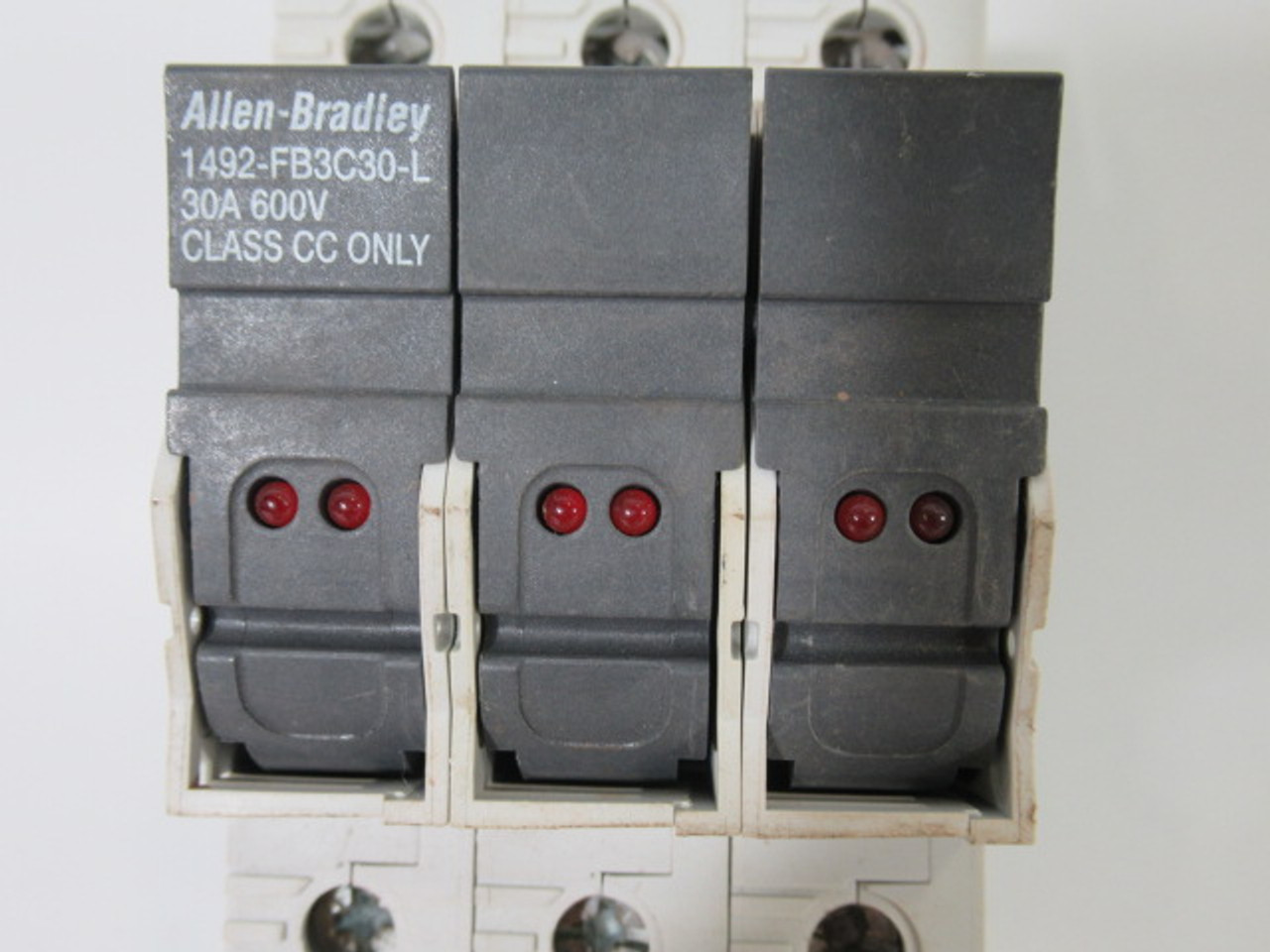 Allen-Bradley 1492-FB3C30-L Fuse Holder 30A 600V 3 Pole SER B USED