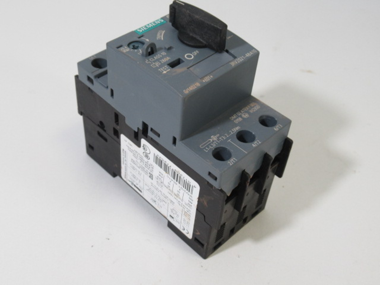 Siemens 3RV2021-4BA10 Circuit Breaker 480V 14-20A 3P USED